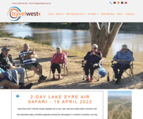 Travelwest.com.au(Travel West Outback Australia) Screenshot