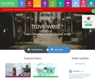 Travelwest.info(Homepage) Screenshot