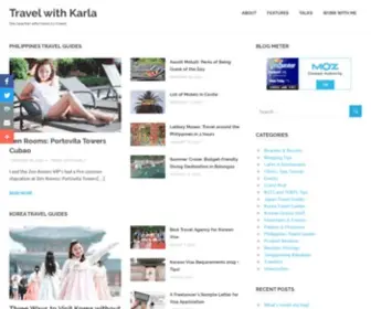 Travelwithkarla.com(Travel with Karla) Screenshot