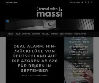 Travelwithmassi.com(Travel with Massi) Screenshot
