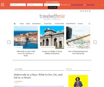 Travelwithmia.com(Travel with Mia) Screenshot