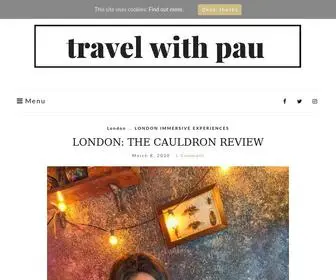 Travelwithpau.com(Travel With Pau) Screenshot