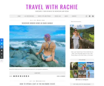 Travelwithrachie.com(Travel with Rachie) Screenshot