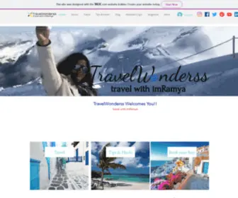 Travelwonderss.co.uk(Page will tell about Travel wonders and the journey of a travel blogger. Travelwonderss) Screenshot