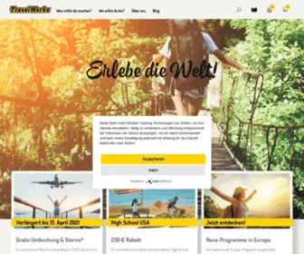 Travelworks.de(TravelWorks ermöglicht dein Auslandsabenteuer) Screenshot