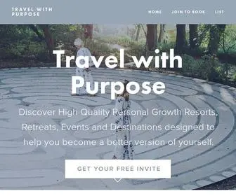 Travelwpurpose.com(Travel with Purpose) Screenshot