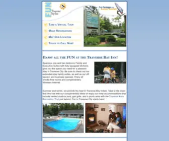 Traversebayinn.com(Traverse Bay Inn features Traverse City Michigan Hotel) Screenshot