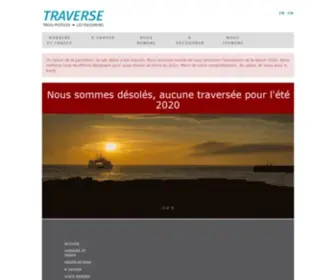 Traversiercnb.ca(Traverse Trois) Screenshot