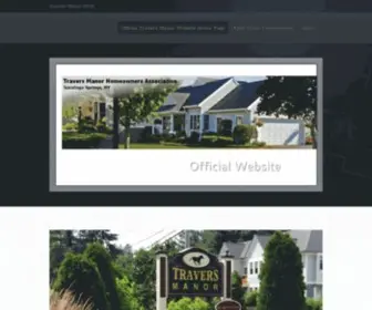 Traversmanorhoa.org(Official Travers Manor Website) Screenshot