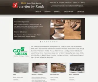 Travertinebyrende.com(Travertine By Rende) Screenshot