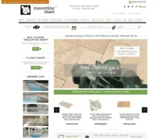 Travertinemart.com(Travertine Tile and Travertine Pavers from Travertine Mart) Screenshot