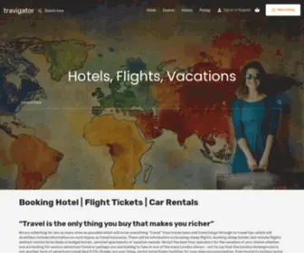 Travigator.com(Flights. Hotels. Travel) Screenshot