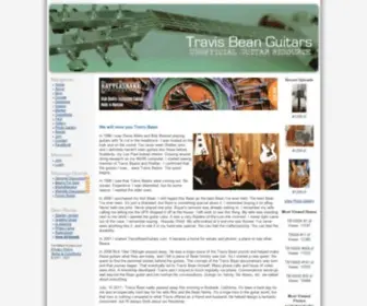 Travisbeanguitars.com(Travis Bean Unofficial Guitar and Bass Resource) Screenshot