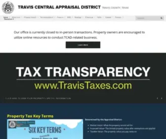 Traviscad.org(Travis Central Appraisal District) Screenshot