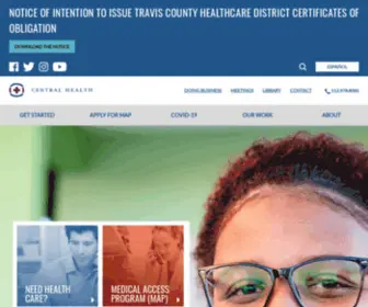 TraviscountyHD.org(Central Health) Screenshot