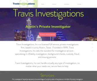 Travisinvestigations.com(Travis Investigations) Screenshot