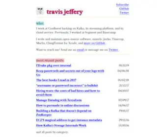 Travisjeffery.com(Travis Jeffery) Screenshot