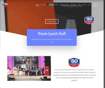 Travislynchgolf.com(Golf Lessons and Camps For Kids) Screenshot