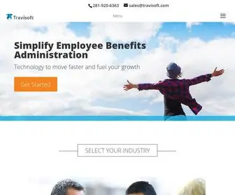 Travisoft.com(Simplify employee benefits administration. Travisoft) Screenshot