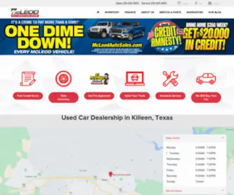 Travissaysyes.com(McLeod Auto Sales) Screenshot