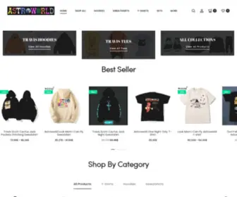 Travisscottofficial.com(Travis Scott Merch) Screenshot