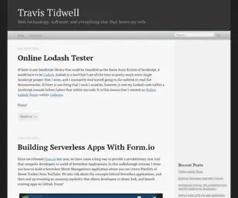 Travistidwell.com(Travis Tidwell) Screenshot
