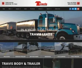 Travistrailers.com(Travis Body & Trailer) Screenshot