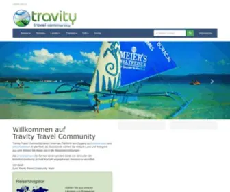 Travity.de(Willkommen auf Travity Travel Community) Screenshot