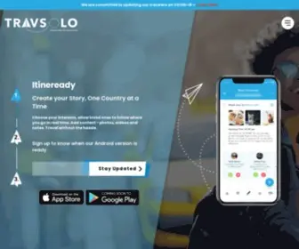 Travsolo.com(Create your Story) Screenshot