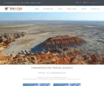 Trawelco.com(Turkmenistan Travel Agency) Screenshot