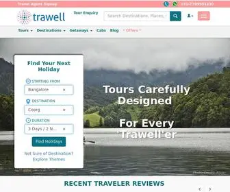 Trawell.in(Customized Domestic & International Holiday Packages) Screenshot