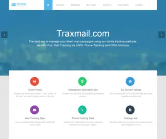 Traxmail.com(Intelligent Mail Barcode Tracking using Direct Mail and Purl Marketing) Screenshot