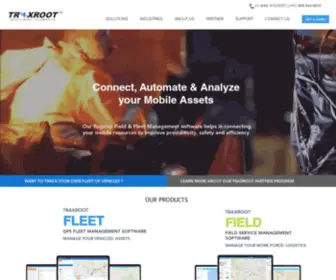 Traxroot.com(Critical IoT Asset Management &amp; Fleet Management Connectivity) Screenshot