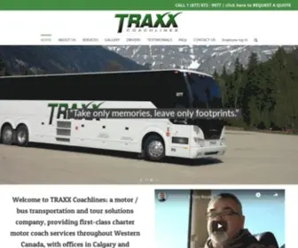 Traxxcoachlines.com(Tot-em Transportation) Screenshot