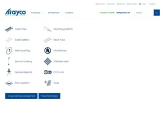 Trayco.eu(Trayco kabelbanen) Screenshot