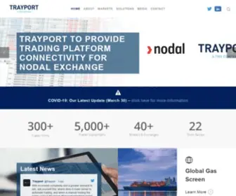 Trayport.com(Home) Screenshot