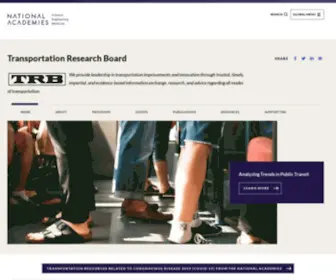 TRB.org(Transportation Research Board) Screenshot
