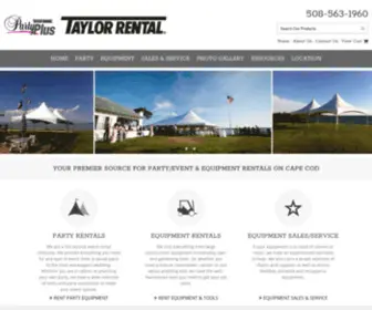 Trcapecod.com(Taylor Rental Party Plus) Screenshot