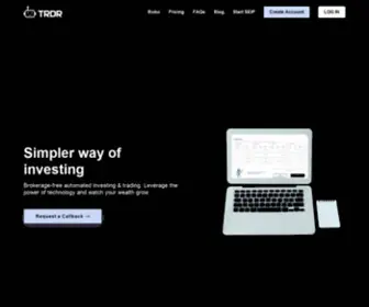 TRDR.in(Stock market investing on autopilot) Screenshot