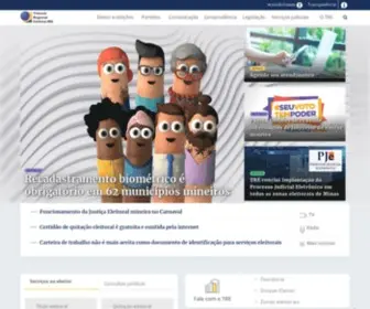 Tre-MG.gov.br(Tribunal Regional Eleitoral de Minas Gerais) Screenshot