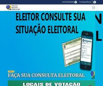 Tre-MT.jus.br(Tribunal Regional Eleitoral de Mato Grosso) Screenshot