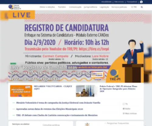 Tre-PI.gov.br(Tribunal) Screenshot