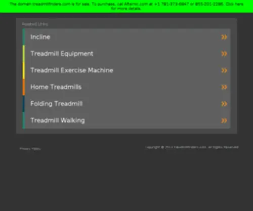 Treadmillfinders.com(Treadmillfinders) Screenshot