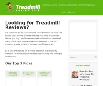 Treadmillreviewsite.co.uk(The Best 2020 Treadmills Reviewed) Screenshot