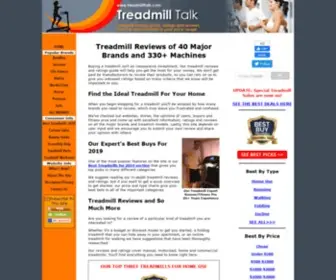 Treadmilltalk.com(Treadmill reviews) Screenshot