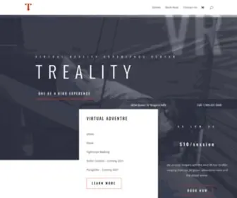 Treality.com(Virtual Reality Experiences) Screenshot