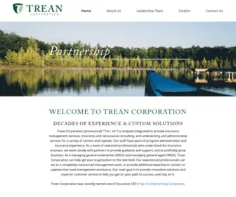 Treancorp.com(MGU & MGA Insurance Services) Screenshot