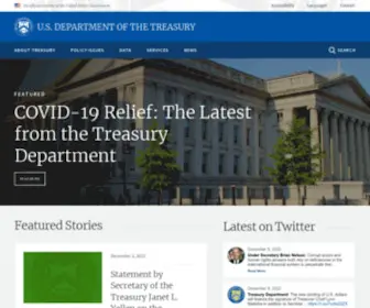 Treas.gov(Front page) Screenshot