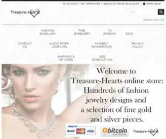 Treasure-Hearts.com(Treasure Hearts Jewellery and Fashion) Screenshot