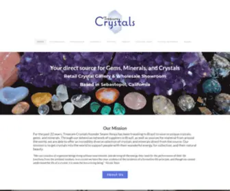 Treasurecrystals.com(TREASURE CRYSTALS) Screenshot